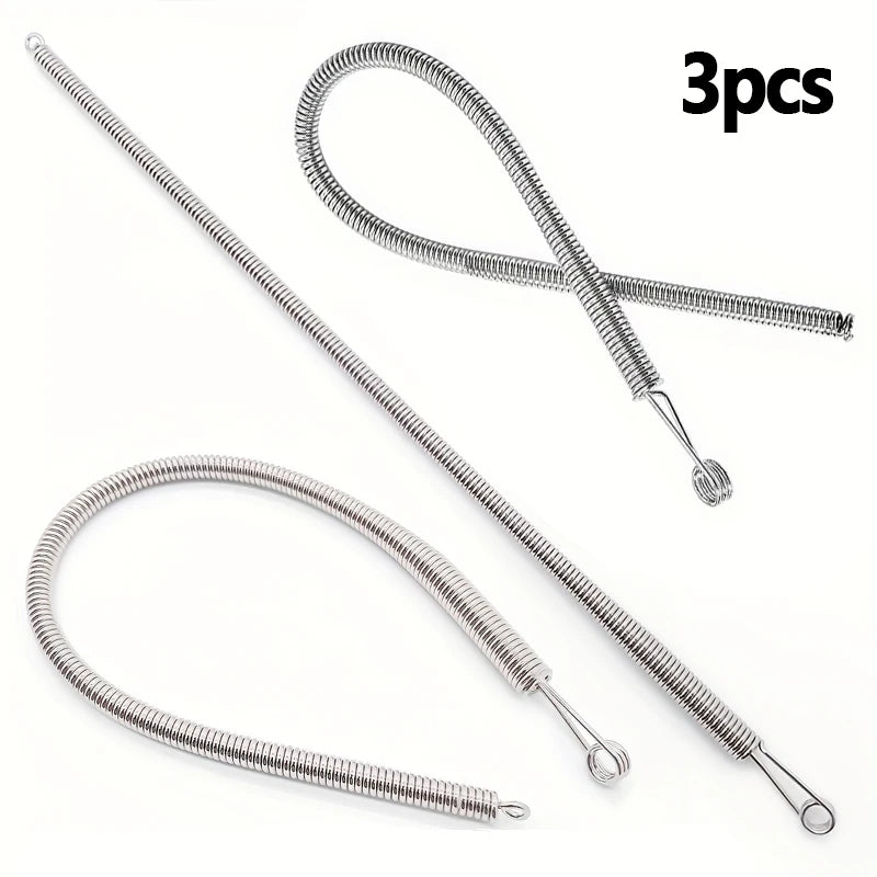 Bendable Spring Drawstring Threader Clip Pants Hoodies Elastic Band Lace Cord Flexible Drawstring Thread DIY Sewing Accessories