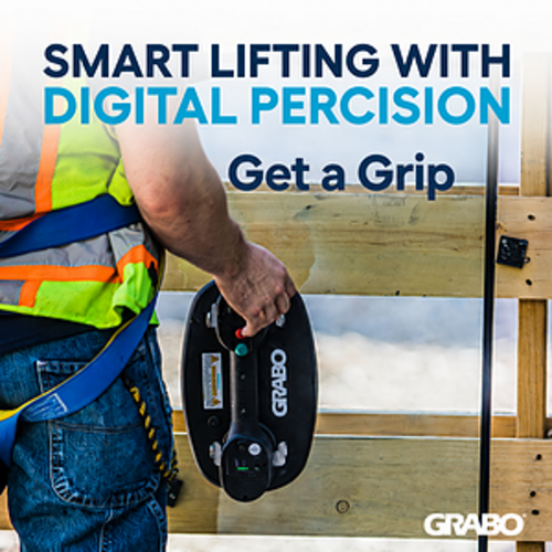 GRABO Pro Lifter 20 Cordless Portable Vacuum Suction Cup 375 lb Glass