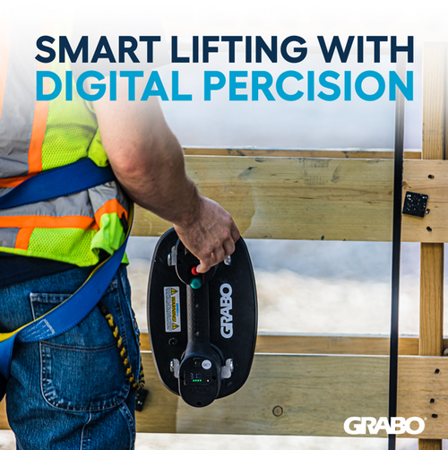 GRABO Pro Lifter 20 Cordless Portable Vacuum Suction Cup 375 lb Glass